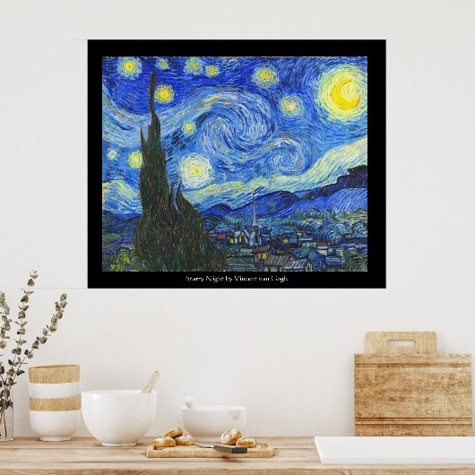 Starry Night by Vincent van Gogh ポスター (キッチン)