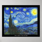 Starry Night by Vincent van Gogh ポスター (正面)