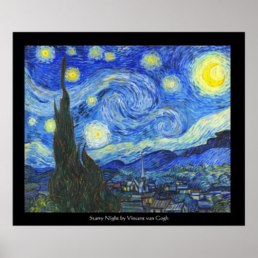 Starry Night by Vincent van Gogh ポスター (正面)