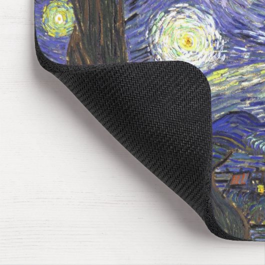 Starry Night by Vincent van Gogh マウスパッド (コーナー)