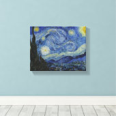 Starry Night Canvas'絵画s by Vincent Vanゴッホ キャンバスプリント (インサイチュ (ウッドフロア))