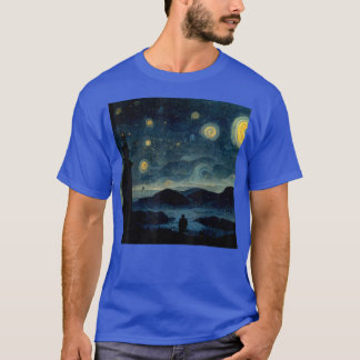 Starry Night Caspar David Friedrich  Tシャツ