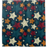 Starry Night Chaos シャワーカーテン (正面)