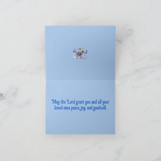 Starry Night Christmas Card サンキューカード (内部)