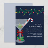 Starry Night Christmas Holiday Cocktail Party 招待状 (正面/裏面)