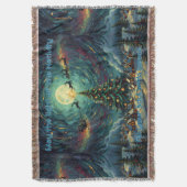 Starry Night Christmas Van Gogh Blanket Holiday スローブランケット (正面縦)