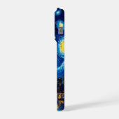 Starry Night City Phone Case iPhoneケース (左側面)