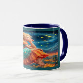 Starry Night Dreaming Fairy Magical Mug マグカップ (正面右)