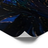 Starry Night Fantasy Castle Magical Oil Painting ポスター (角)