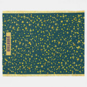 Starry Night Fleece Throw フリースブランケット (正面(横))