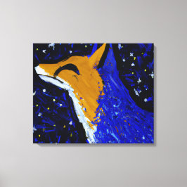 STARRY NIGHT FOX II | 月明かりの見張り キャンバスプリント