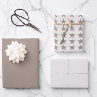 Starry Night Gift Wrap Set Modern Pastel  ラッピングペーパーシート