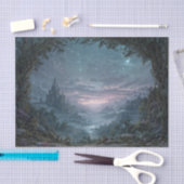 Starry Night Gothic Citadel Valley 薄葉紙 (クラフト)