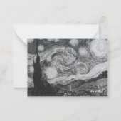 Starry Night I Vincent Van Bookmarks ノートカード (正面)
