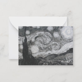 Starry Night I Vincent Van Bookmarks ノートカード