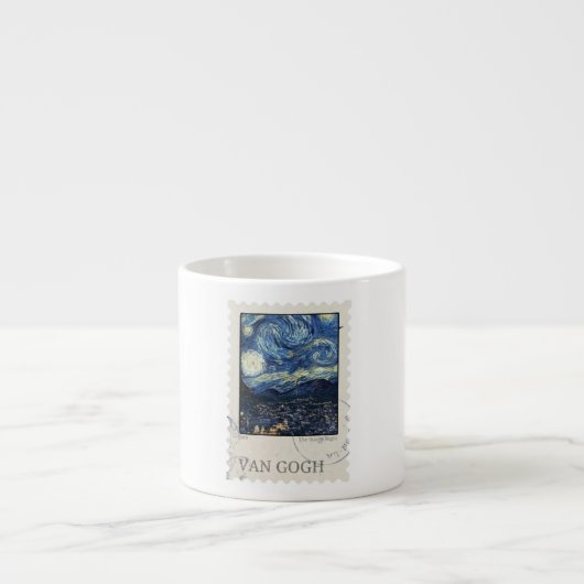 Starry Night Inspired Art Mug エスプレッソカップ (正面)