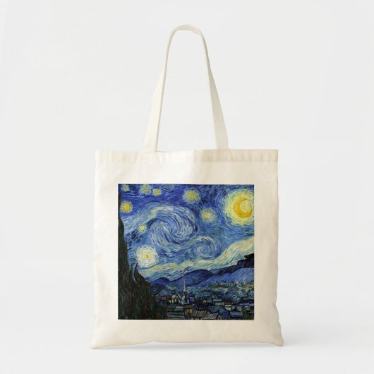 Starry Night Landscape Vincent van Gogh トートバッグ (正面)