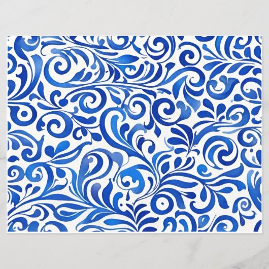 Starry Night Mix 'nマッチスクラップブック、コラージュ紙 (裏面)