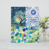 Starry Night Mix 'nマッチスクラップブック、コラージュ紙 (スタンド正面)