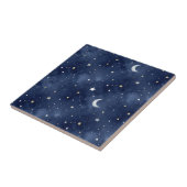 Starry Night Moon Constellations Pattern タイル (側面)