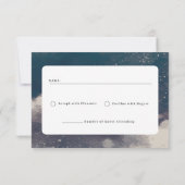 Starry Night Moonlight wedding invitation rsvp サンキューカード (裏面)