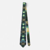 Starry Night Necktie Christmas Van Gogh ネクタイ (正面)
