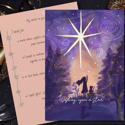 Starry Night New Year Wishes – Wishing Upon a Star シーズンカード