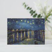 Starry Night on the Rhone Art Invitation – Van Gog 招待状 (スタンド正面)