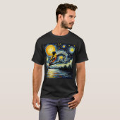 Starry Night Oriole Van Gogh Bird Lover Tシャツ (正面フル)