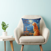 Starry Night Over Florence | Ginger Cat Art クッション (椅子)