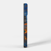 Starry Night Over Florence | Ginger Cat Art iPhoneケース (右側面)