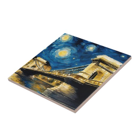 Starry Night Over the Danube タイル (側面)