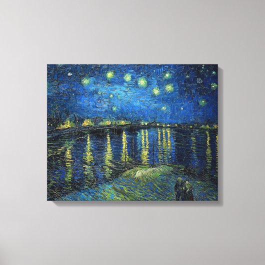 Starry Night over the Rhone by Van Gogh キャンバスプリント (正面)