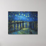 Starry Night over the Rhone by Van Gogh キャンバスプリント<br><div class="desc">Starry Night over the Rhone,  famous painting by Vincent van Gogh</div>