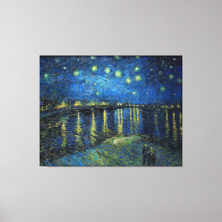 Starry Night over the Rhone by Van Gogh キャンバスプリント