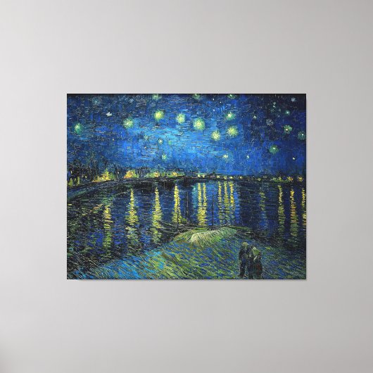 Starry Night over the Rhone by Van Gogh キャンバスプリント (正面)