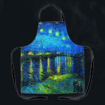 Starry Night Over the Rhone by Vincent Van Gogh エプロン<br><div class="desc">Starry Night Over the Rhone by Vincent Van Gogh. This is an old masterpiece from the dutch master painter Vincent Van Gogh. This fine painting has beautiful, vibrant, saturated color. Vincent Van Gogh was a dutch post impressionist painter. This painting was painted on the banks of Rhone in France. This...</div>