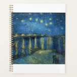 Starry Night Over the Rhone by Vincent van Gogh プランナー手帳<br><div class="desc">Vincent Willem van Gogh (Dutch: [ˈvɪnsɛnt ˈʋɪləɱ vɑŋ ˈɣɔx] (listen);[note 1] 30 March 1853 – 29 July 1890) was a Dutch Post-Impressionist painter who posthumously became one of the most famous and influential figures in the history of Western art. In a decade, he created about 2, 100 artworks, including around...</div>