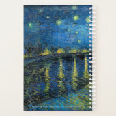 Starry Night Over the Rhône | Custom Text プランナー手帳 (裏面)