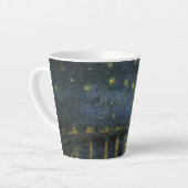 Starry Night Over the Rhône, oil painting Van Gogh カフェラテマグ (左アングル)