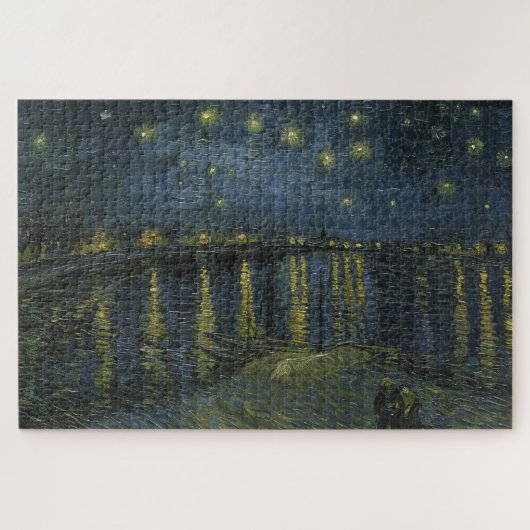 Starry Night Over the Rhône, oil painting Van Gogh ジグソーパズル (横)