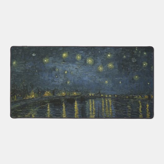 Starry Night Over the Rhône, oil painting Van Gogh デスクマット (正面)