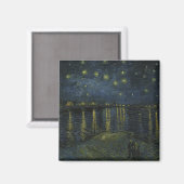 Starry Night Over the Rhône, oil painting Van Gogh マグネット (正面/裏面)