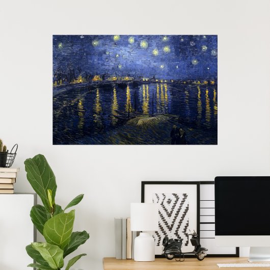 Starry Night Over the Rhone Poster ポスター (ホームオフィス)
