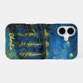 Starry Night Over the Rhône – Van Gogh – カスタム iPhone 16ケース (裏面横)