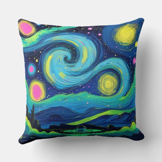 Starry night pillow クッション (裏面)