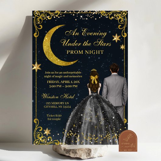 Starry Night Prom Invitation 招待状