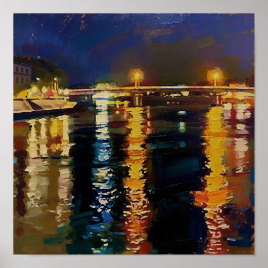 Starry Night Rhone After Van Gogh ポスター (正面)