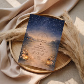 Starry Night Rustic Meadow Wedding 招待状