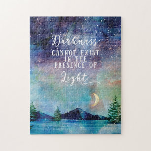 Starry night sky spiritual quote watercolour ジグソーパズル